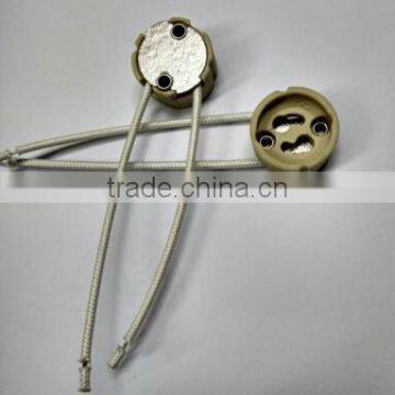 Hot Selling GU10 Porcelain Halogen Lampholder With Cable photo-4