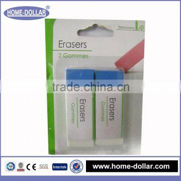 Cheap price rubber stationery wholesale made in china back to school use stationery creative eraser with paper sleeve