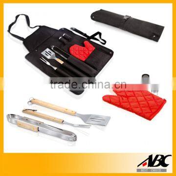 Nice Blue Color Nylon Bag 4pcs Barbecue Tools Set photo-6