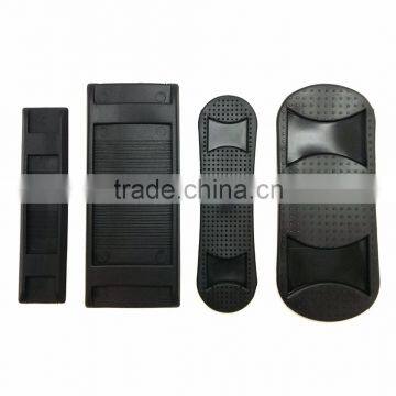 2" Shoulder Pad PVC In Black, Black Shoulder Strap Pad for Bag, Plastic PVC Bag Strap Belt Shoulder photo-4