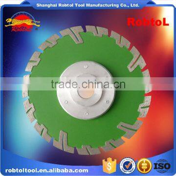 7" 180mm Aluminum Flange Diamond Blade Turbo Deep Tooth Triangle Grinding Wheel Stone Tile Saw Blade Cutting Marble Abrasive