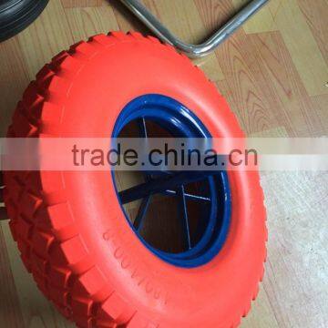 16inch wheelbarrow pu foam wheels / pu tyre 400mm