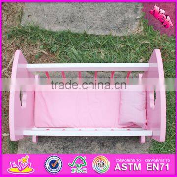 2016 Best Design Kids Wooden Toy 18 Inch Doll Bed W06B052 photo-4