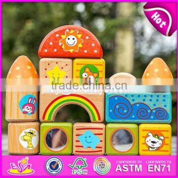 2017 New Design Best Preschool Building Blocks Wooden Brick Toys for Kids W13A136 photo-4
