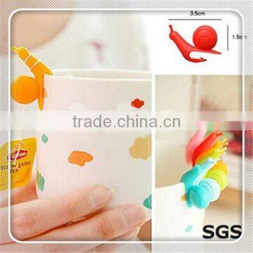 Wholesale Cute Snail Hanging Tea Bag Colorful Snails Gifts Plastic Tea Bag Clip photo-2