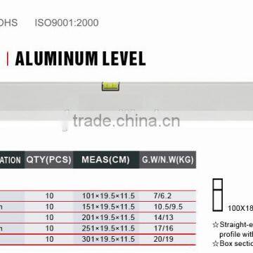 2 vials water level ruler spirit level aluminium