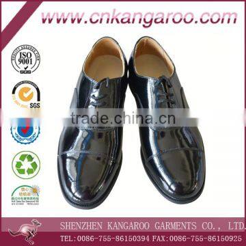 black business men genuine leather shoes