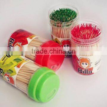 High Quality Mint or Cinnamon Flavored Wooden Toothpicks