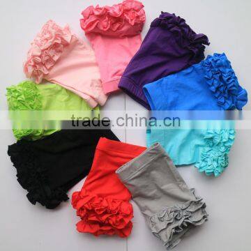 Red Ruffle Shorts Pants Summer Short Leggings Knee Length Icing Ruffle Pants Icing Shorties Girl Summer Shorts