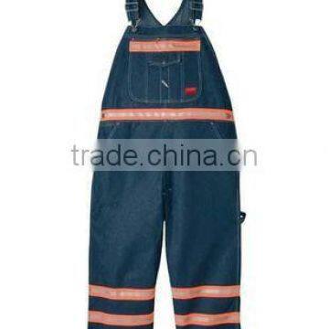 Men's 100%cotton denim FR Bib