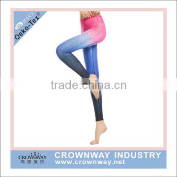 pretty hot sale cotton plain compression leggings for ladies