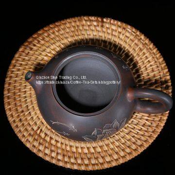 Nixing Pottery Flat Big Stomach Chinese Pure Handmade Ceramic Teapot Best Gift Tea Ware photo-3