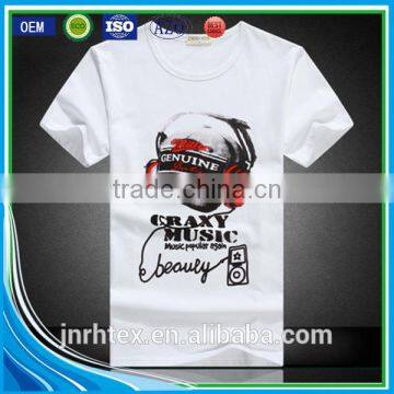 Custom Cotton White T Shirt Print photo-3