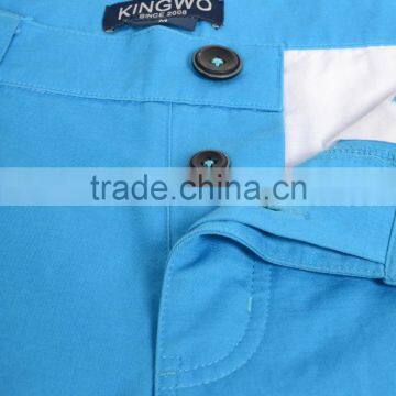 Mens Blue Cotton Twill Cheap Comfortable Cargo Short photo-3