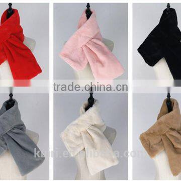 2016 New Style Fox Scarves Warm Plush Scarf Women Pareo Thicken Solid Fur Collar Rabbit's Hair Scarf photo-6