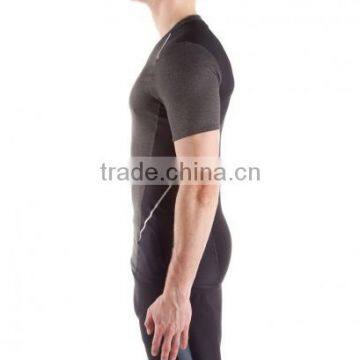 Hot Sale 100% Polyester Blank Custom Dry Fit Slim Gym Sports Marathon Running Promotion t Shirt Wholesale Cheap photo-2