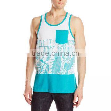 Design Custom Screen Printing 100 Cotton Bulk Wholesale Stringer Tank Top For Men photo-6