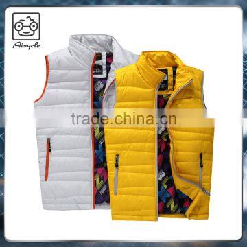 Winter sleeveless nylon jacket down feather for women