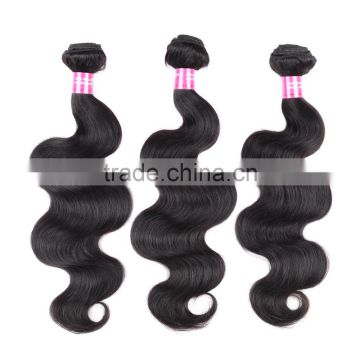 Xuchang factory hot sale natural Color body wave 100% human malaysian virgin hair