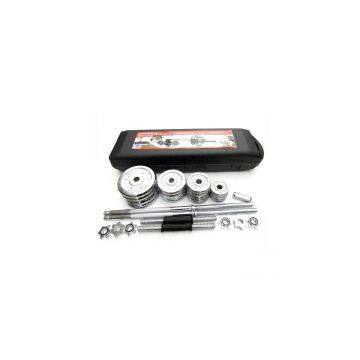 chrome cast iron dumbbell