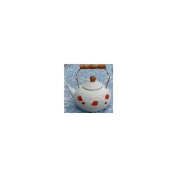 Porcelain Enamel Oval Teapot