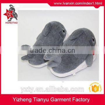 OEM Slippers Factory Supply Custom Plush Shark Slippers photo-4