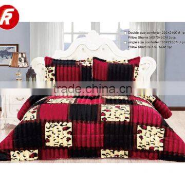 comfortable printing plush fabric for patchwork