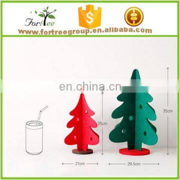 plain style 3d decorative felt christmas tree