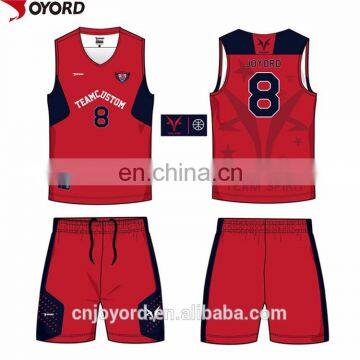 New Design Quick Dry Custom Sublimated Team Basketball Uniform For Men