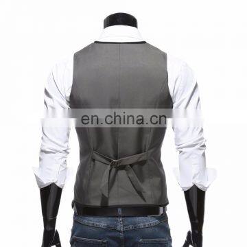 Customized Waistcoat Casual V-neck Sleeveless Jacket Uniform Suit Vest Men photo-6