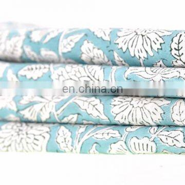 Dressmaking Sewing Fabric By Meter Indian New Hand Block Cotton Fabric Crafting