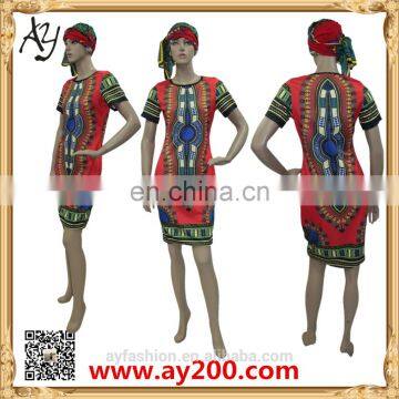 Top Fashion Dashiki Bodycon Dresses for African Women Dashiki dress.