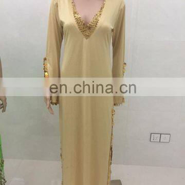 Glittery Long Islamic Dubai Arabic Saidi Muslim Gown Robe Dress Clothing GT-1064 photo-2