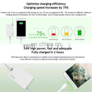 Factory Stock Quick Charger, Drop Shipping 4 USB 2.0 Port Charger 5V2.4A 9V2A 12V1.5A for Smartphones Tablets Power Banks photo-6
