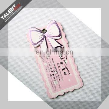 custom special design shape printed paper business card for company