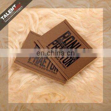 Custom Hot Stamping Brand Name Logo Jeans Leather Label Patch photo-2