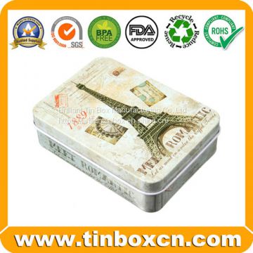 Rectangular Metal  Tin Box