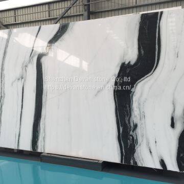 Панда белый мраморный плиточный материал photo-4