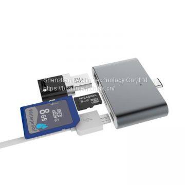BL-U633 TYPE-C TO USB3.0+SD/TF+USB2.0 HUB 4 in 1 photo-3