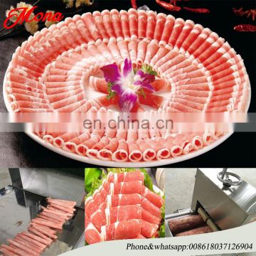 Lowest Price Frozen Meat Slicing Rolling Machine / Meat Rolls Slicer