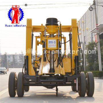 XYX-3 wheeled hydraulic core drilling rig/hydraulic core drill