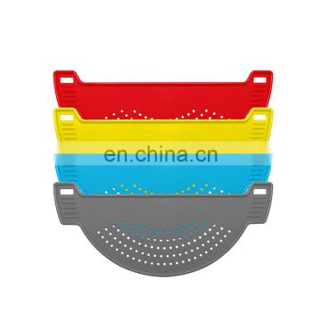 Kitchen Tool Food Sifting Washing Drainer Plastic Pot Strainer