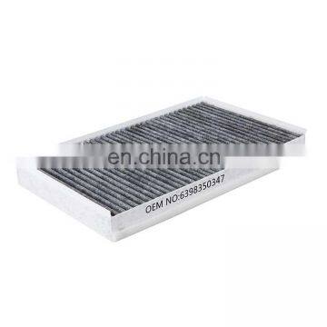 Active carbon material cabin filter (OEM 6398350347 CUK3540 LAK229 E2913LC)