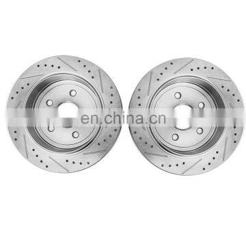 Front+Rear Rotors For 2005 2006 2007 2008 2009 2010 GRAND CHEROKEE 52089275AB