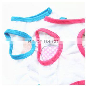 New Fashion Cotton Dog Waistcoat Thin T-shirt Teddy Pomeranian Bichon Chest Muscle Bikini Printed Pet Clothes photo-2