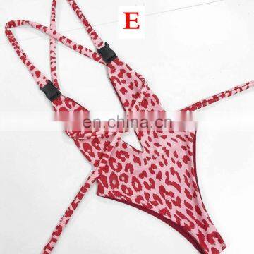 2019 Summer Deep V Swimwear Swimsuit One Piece Beautiful Woman Sexy Sports Bathing Suits photo-6