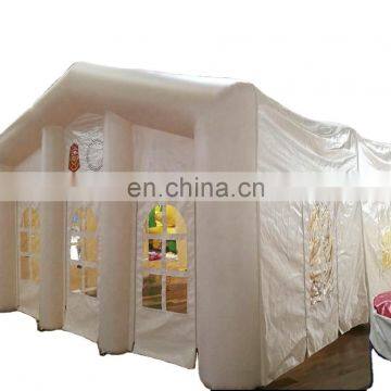 Outdoor inflatable structure cover white wedding party tent, large wedding tent