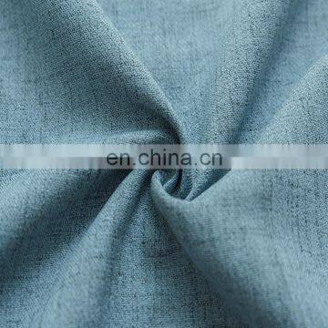 Wholesale Simple Design Style Polyester Linen Blackout Window Fabric Curtain For Living Room photo-3