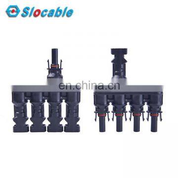 IP68 4 in 1 PV Solar Connectors Branch Connector for Extension Cables