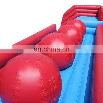 Red Inflatable Wipeout Jump Big Baller Obstacle Sport Game Inflatable Wipe Out Jumping Balls Games photo-7